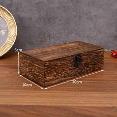 비녀보관함 비녀 주얼리 복고풍 레트로 원목 엔틱 케이스 C, 1개, C_20x10x6 다크 색상