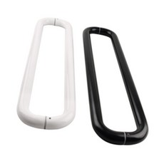 강화도어손잡이 원형마주 32파이 600P 색상선택, 흑색