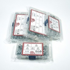 盒裝套裝 白鋅 碳鋼 包含M3 M4 M5 M6 M8多種尺寸, 1個, 80pcs四爪螺母套裝重量：185.4g