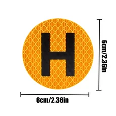 H사인 자석 스페인 운전사 표지판 스티커 역사적 차량 60mm 방수 자동차 오토바이 장식, 01 single attribute