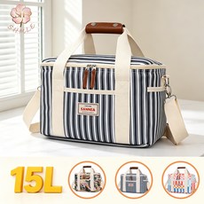 예쁜 다기능 보냉가방 방수 보온 보냉 휴대용 보냉백 직장인 도시락가방, LG 블루그, 1개