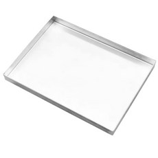 업소용 특대형 사각 철쟁반 베이커리 깊은 스텐쟁반, 1개