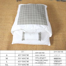 방석 강아지 고양이 쿠션 이불 세트 대형 반려동물 겨울 담요, 1개, 그레이 격자무늬 분리 세탁 가능