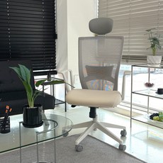 맞춤제작 커버무드 시디즈 의자 좌판 호환 커버, 베이지, 1개