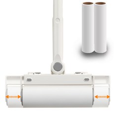 덕분애 좌우 너비조절 16 - 24cm 광폭 돌돌이 테이프 클리너 리필2개 포함, 1세트