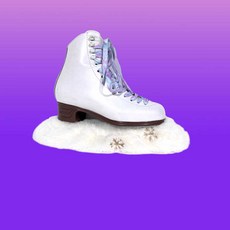 스케이트소커 피겨 털날집 쇼트트랙 스케이팅 날 커버 1. 실버 눈송이(대나무 안감)