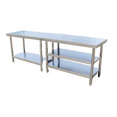 스텐 작업대 보조 업소용 상부 공장 수납 식당 선반 스텐작업대, Q. 1500x600x800 0.8mm