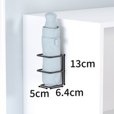 免打孔壁掛式雨傘架家用玄關掛牆日式雨具瀝水架長短通用放傘架子, 黛墨黑（自帶安裝粘貼）小號無鉤款, 1個