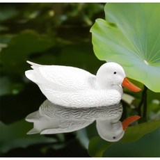 꼬모가든 물에 띄우는 오리 인형 (대/소) 수반 수조 연못 장식 수경 정원 인테리어 소품 힐링가든