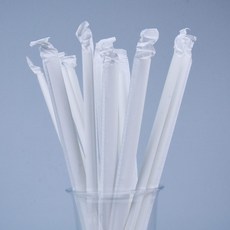大成產業 原廠包裝 白色紙吸管 獨立包裝 7 x 25, 1個, 250入