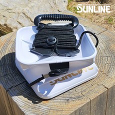 선라인 워터 버킷 바다낚시 두레박 미니 살림통 SB-517, 화이트