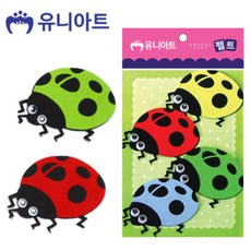 유니아트 (펠트) 3500 무당벌레 (4pcs 75x70mm) (P0000CNF), 본상품
