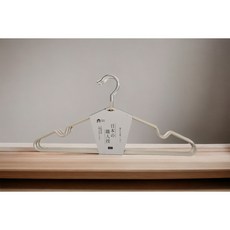 7822 Shop 不鏽鋼防滑衣架 實心防鏽鍍鋅 奈米浸塑止滑 40cm 10入組, 1個, 【奶茶杏】1支