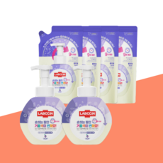 [단독기획] 랩신 컬러체인지 핸드워시 포도 본품 2개(500ml) + 리필 4개(450ml) 세트, 1개