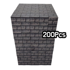 미마루 월드 자석블록 확장판 200pcs 자석블럭 리필 세트, 1세트, 벽돌 200pcs 1세트, 벽돌 200pcs