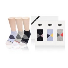 닥스 양말 숙녀 스니커즈 아가일링글 3족세트 K25431