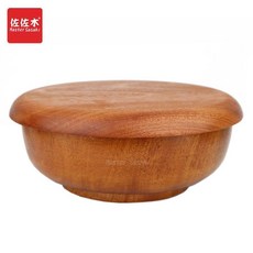 熱銷 復古風手工整木實木木頭套碗 多用碗兒童碗 奶茶碗 泡麪木碗帶蓋 木碗, 約帶蓋兒童木碗20*9cmA, 1個