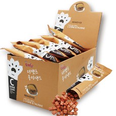 더캣츠 고양이 쿠키샌드 간식, 혼합맛(새우/연어), 20g, 30개