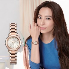 CITIZEN 星辰 XC 鈦金屬光動能電波女錶 情人節推薦 ES9442-55A