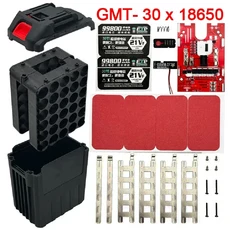 30x18650 리튬 이온 배터리 케이스 BMS PCB 보호 회로 기판 박스 쉘 마키타 18V 리튬 배터리 하우징 DC 인, 01 빠른  Mainland, 01 BOX PCB