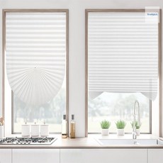 부착식 셀프 화이트 일반형 블라인드(90X150) 무타공암막커튼