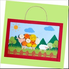 [생활의힘]양 띠아트콘 부조 만들기/4매, 본상품