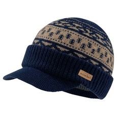 【mont-bell】羊毛緹花針織帽(有帽簷) 淺灰/海軍藍 No.1118636-HGY/DKNV/NV