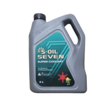S-Oil Seven Super Coolant 사계절 부동액, 4개, 3L