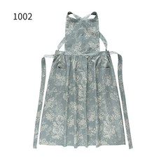 면 방수 가정용 앞치마 주방 나시 앞치마 작업복, 1개, 1002