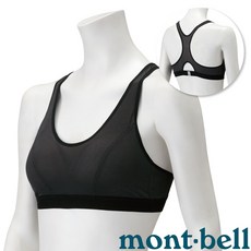 台灣黑熊 mont-bell Zeo-Line網眼運動內衣 女款 輕量透氣 快乾排汗, 黑(BK), 1個