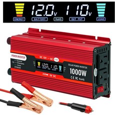 듀얼 AC 콘센트와 5V USB 충전 포트 인버서 드 코리엔테 12v a 110v650W 차량용 트럭 홈용 NAOEDEAH 자동차 파워 인버터 110v 1000W2000W피크, 650W