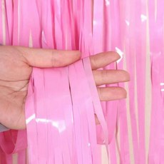 피플스파티 마카롱 은박수술커튼, 4개, 핑크