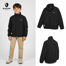 [백화점 출고] 블랙야크 키즈 남아 BK 카림 자켓 OV 블랙 사파리 바람막이 점퍼