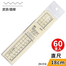 小青蛙 15cm 洞洞尺 無印風 透明直尺, 一盒60支入/智恒18cm格子尺/ZH-918, 1套