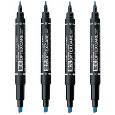 제브라 옵텍스 케어 형광펜 WKCR1 + 사은품(모닝 3색), 4개, 블루(BL)