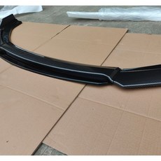 通用汽車四段前脣包圍前臉下巴擾流闆三廂防颳改裝 前下巴 改裝 前脣 擾流闆 前鏟 前下巴 前定風翼, 【通用】碳纖維+黑舌 送貼紙