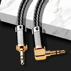 ATAUDIO HiFi AUX 케이블 오디오 스피커 3.5 잭 기타 OCC 은도금 편조 자동차, 07 3.5 m, 01 I to L