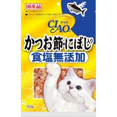 CIAO 柴魚片 食鹽無添加, 1個, 50g, 柴魚片+小魚乾 CS-17