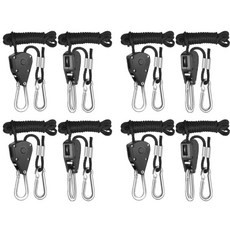 캠핑 도르래 조절식 로프 라이트 리프팅 텐트 가이라인 야외 빨랫줄 애완 동물 가죽 끈 금속 휠, 색상: 3. Aluminium 8pcs, 1개