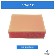 피부 모형 실습 인공 연습용 스킨 패드 연습 교육용 교육, 1개, 스펀지 가죽 (표면층 가죽 내층 스펀지)