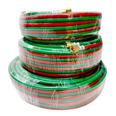 국산 산소호스 8mm X 10M 쌍줄호스 휴대용 가스 용접호스, 1개