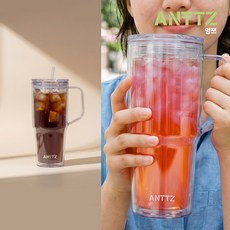 앙쯔 MAX 핸들 DT 아이스 대용량 텀블러 1L, 1개, 1000ml