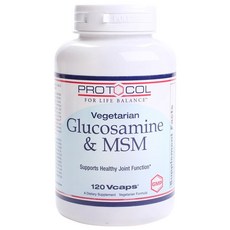 PROTOCOL FOR LIFE BALANCE 葡萄糖胺MSM膠囊, 120顆, 1罐