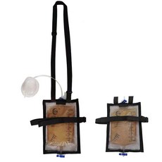 장루주머니 배액관 주머니 검은색 장루백 누출방지 담즙, 프리 사이즈, 1개, 블랙 백 메시 스퀘어 매직 1000ml