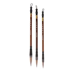 汶采 松風閣長鋒狼兼毫毛筆套組 (一、二、三號) 三支組, 詳見包裝