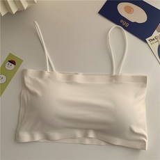 【Uni】新款冰絲無痕裹胸抹胸打底內衣少女學生韓版簡約短款吊帶 背心 內搭