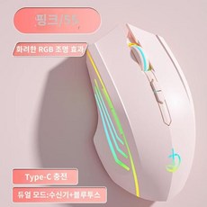 오토마우스 매크로 프로게이밍 마우스 무선 사무용 게임 게이밍, 2. 7키-2400dpi-핑크