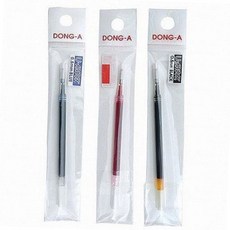 부드러운 노크식 중성펜 리필심 0.7mm 청색 12개입 겔펜 교체용 펜리필 중성펜심, 1개, 블루