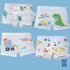 와이비비 남아 아이스실크 쿨 메쉬 공룡 디노 드로즈 사각 팬티 4종세트