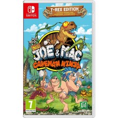 Nintendo Switch NS 新戰鬥原始人 : 穴居忍者 T-REX版 歐版 中文版, 詳見包裝